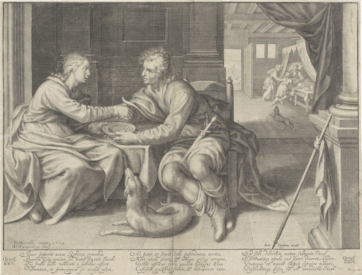 Esau Sells His Birthright to Jacob by Willem Isaacsz. van Swanenburg