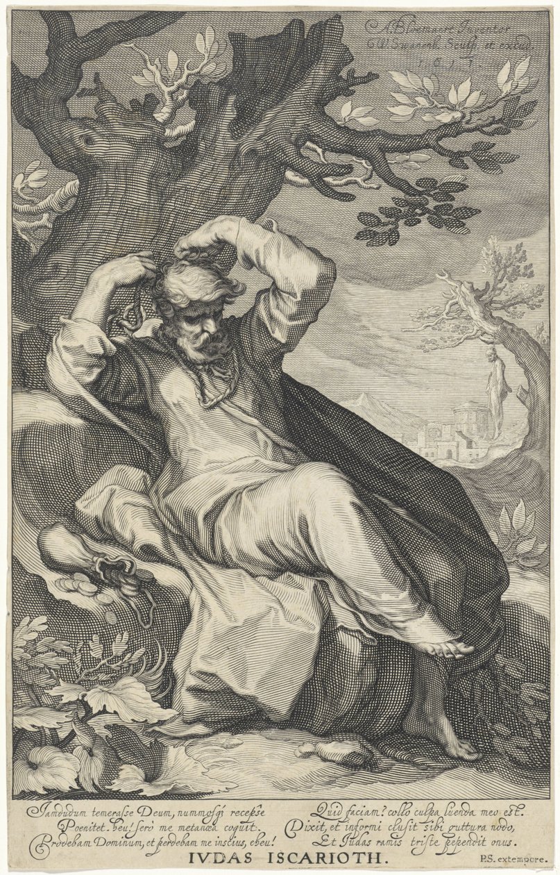 Judas Iscariot Hangs Himself (Sinners from the Old and New Testament series) by Willem Isaacsz. van Swanenburg