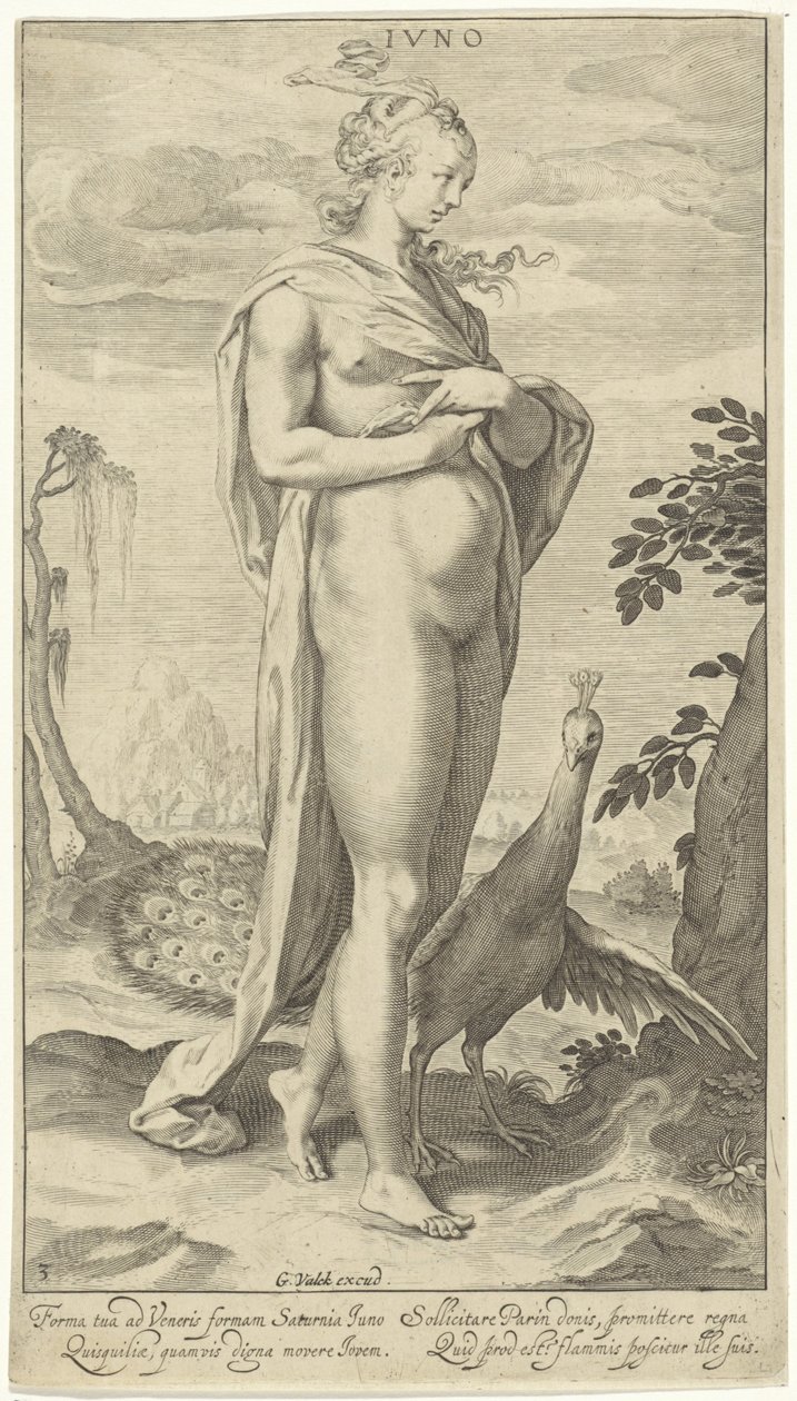 Juno with Peacock by Willem Isaacsz. van Swanenburg