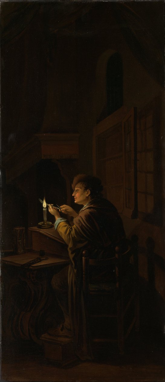 Right Panel of a Triptych: Allegory of Art Training by Willem Joseph Laquy