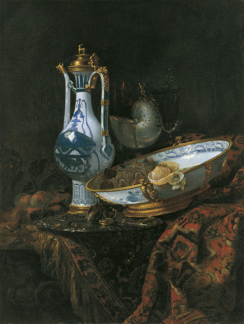 Still life with Nautilus Cup by Willem Kalf