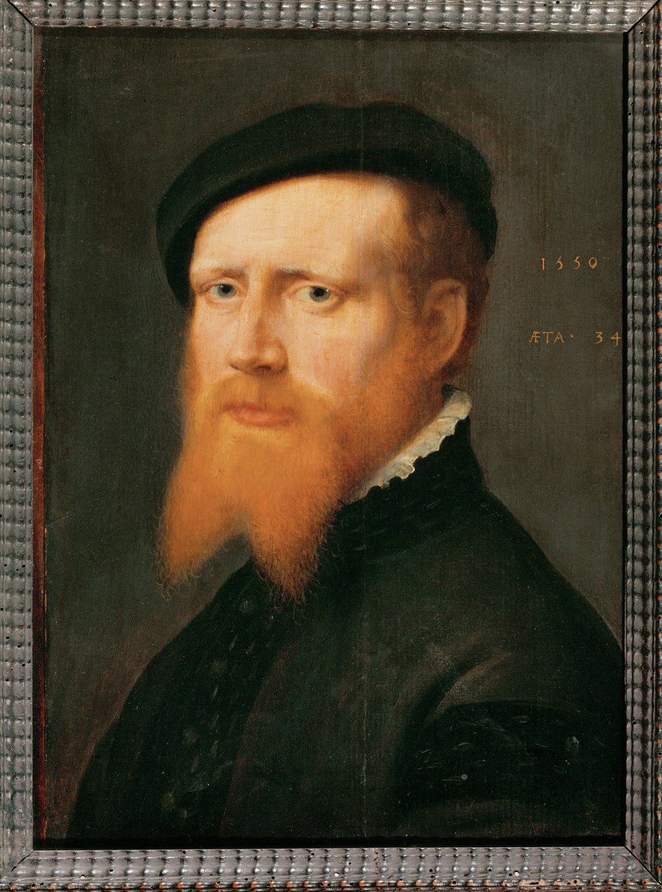 Portrait of a Man with Beard and Cap by Willem Key