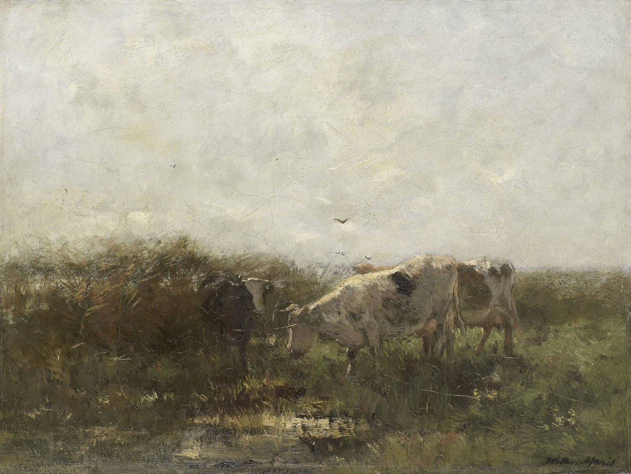 Cows in a Soggy Meadow by Willem Maris