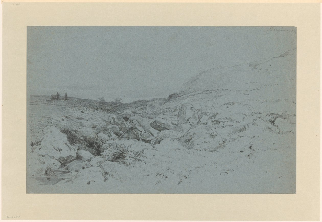 Hilly Landscape with Stream, near Bergen in Norway by Willem Maris
