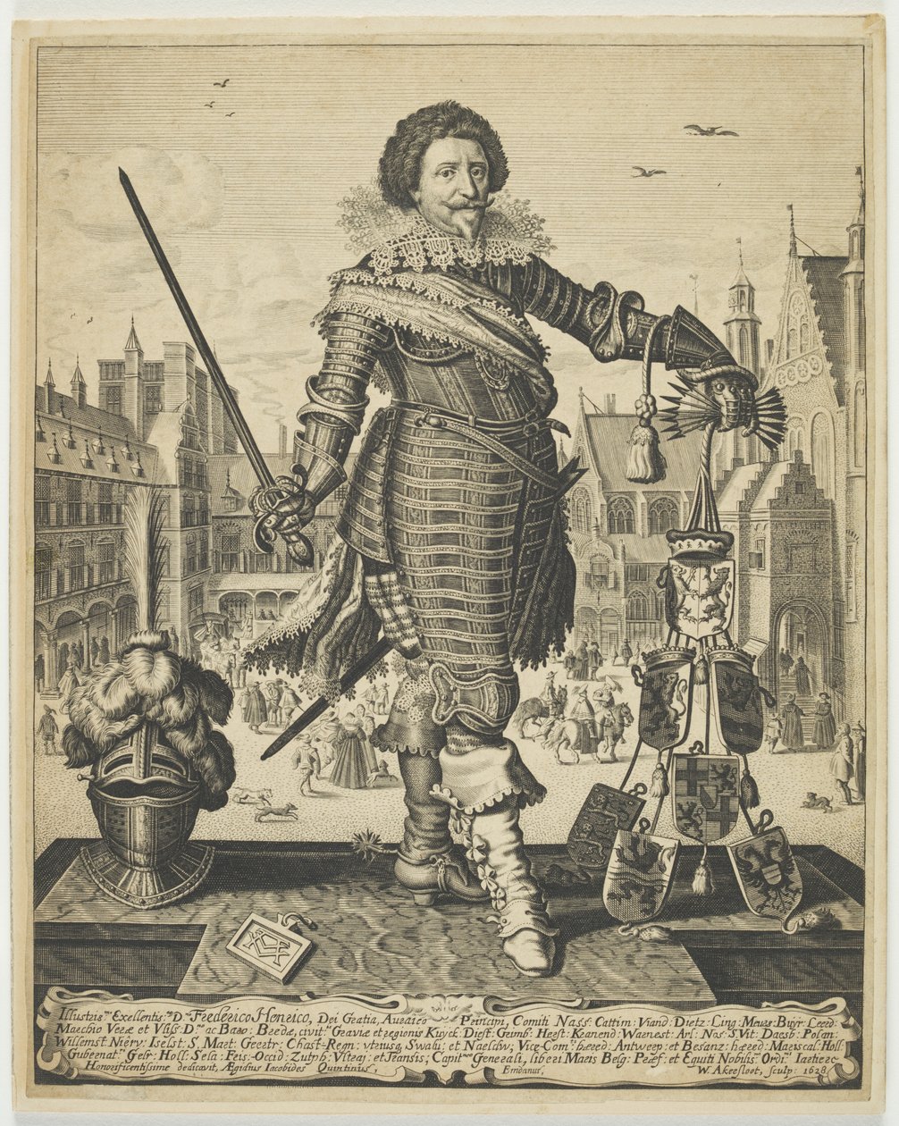 Frederik Hendrik, Prince of Orange, c.1634 by Willem Outgertsz Akersloot