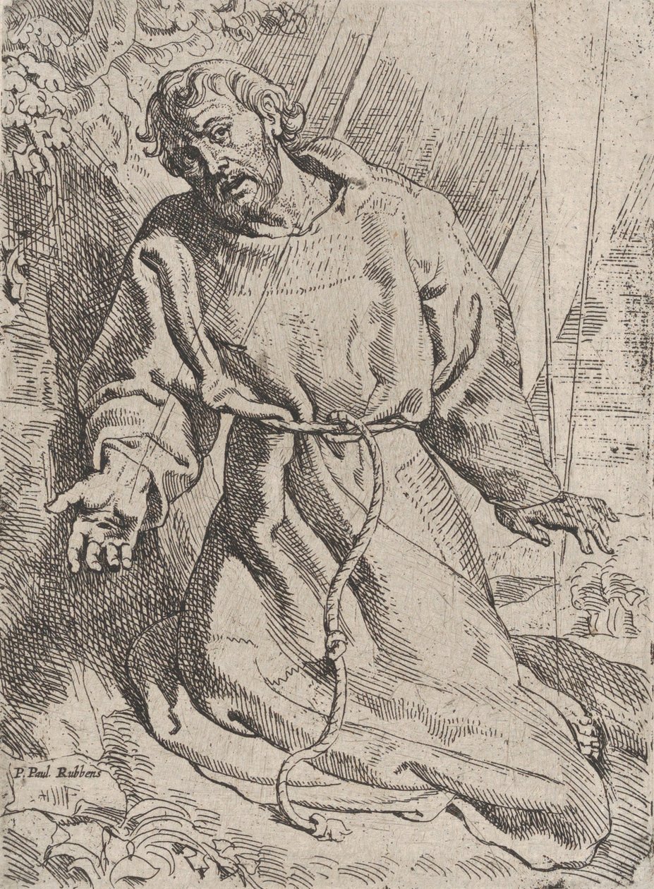 Saint Francis Receiving the Stigmata by Willem Pietersz. Buytewech