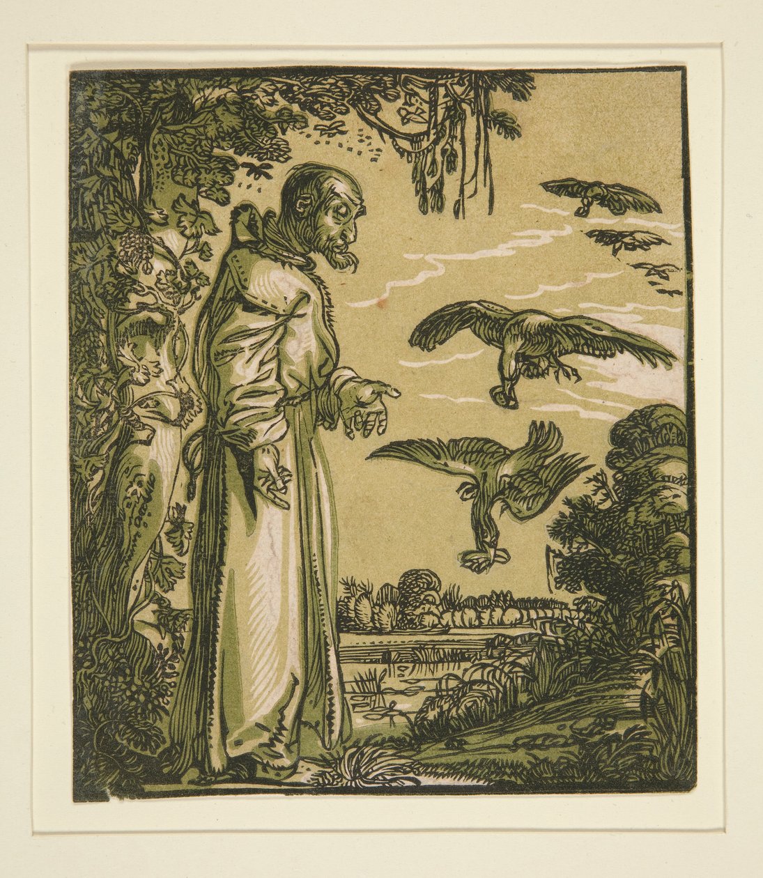 St. Paul the Hermit (Elijah) Fed by the Ravens by Willem Pietersz. Buytewech