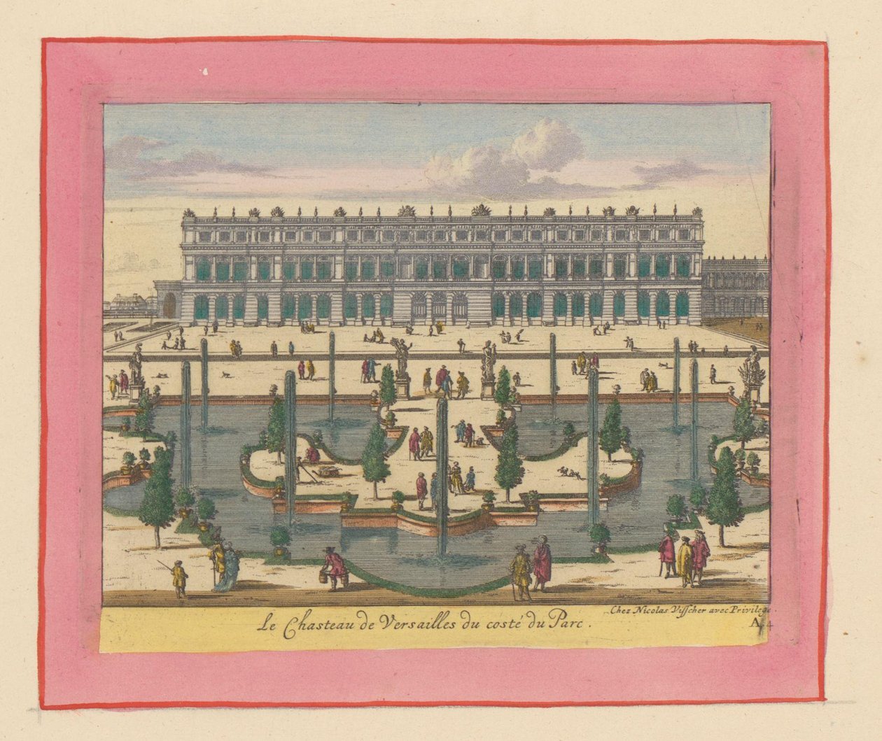 View of the Palace of Versailles from the Side of the Park and Gardens by Willem Swidde