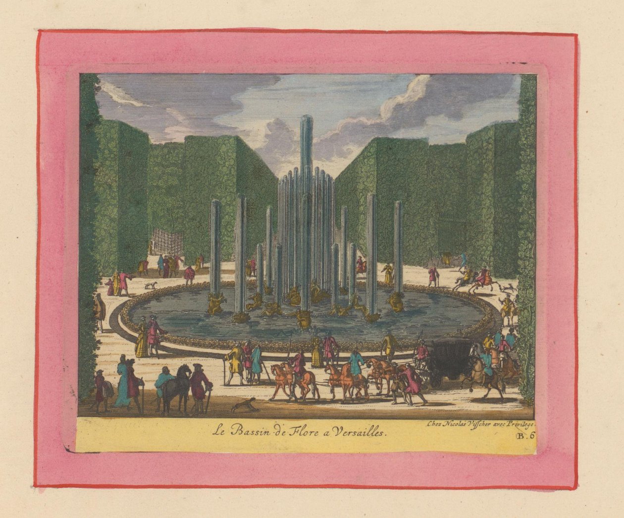 Basin of Flora in the Gardens of Versailles by Willem Swidde