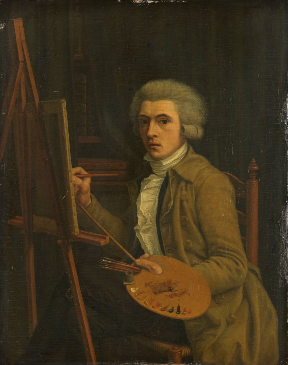 Portrait of a Painter, Probably the Artist Himself by Willem Uppink