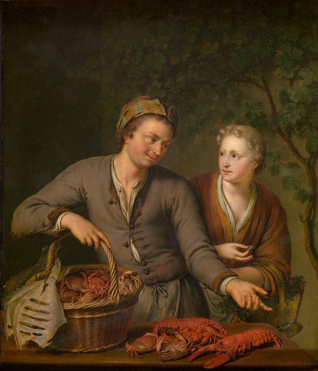 Fishmonger by Willem Van Mieris