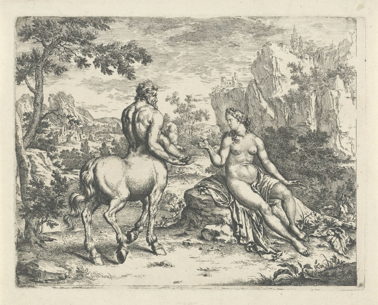Ocyrhoë Predicts the Fate of Chiron and Asclepius by Willem Van Mieris