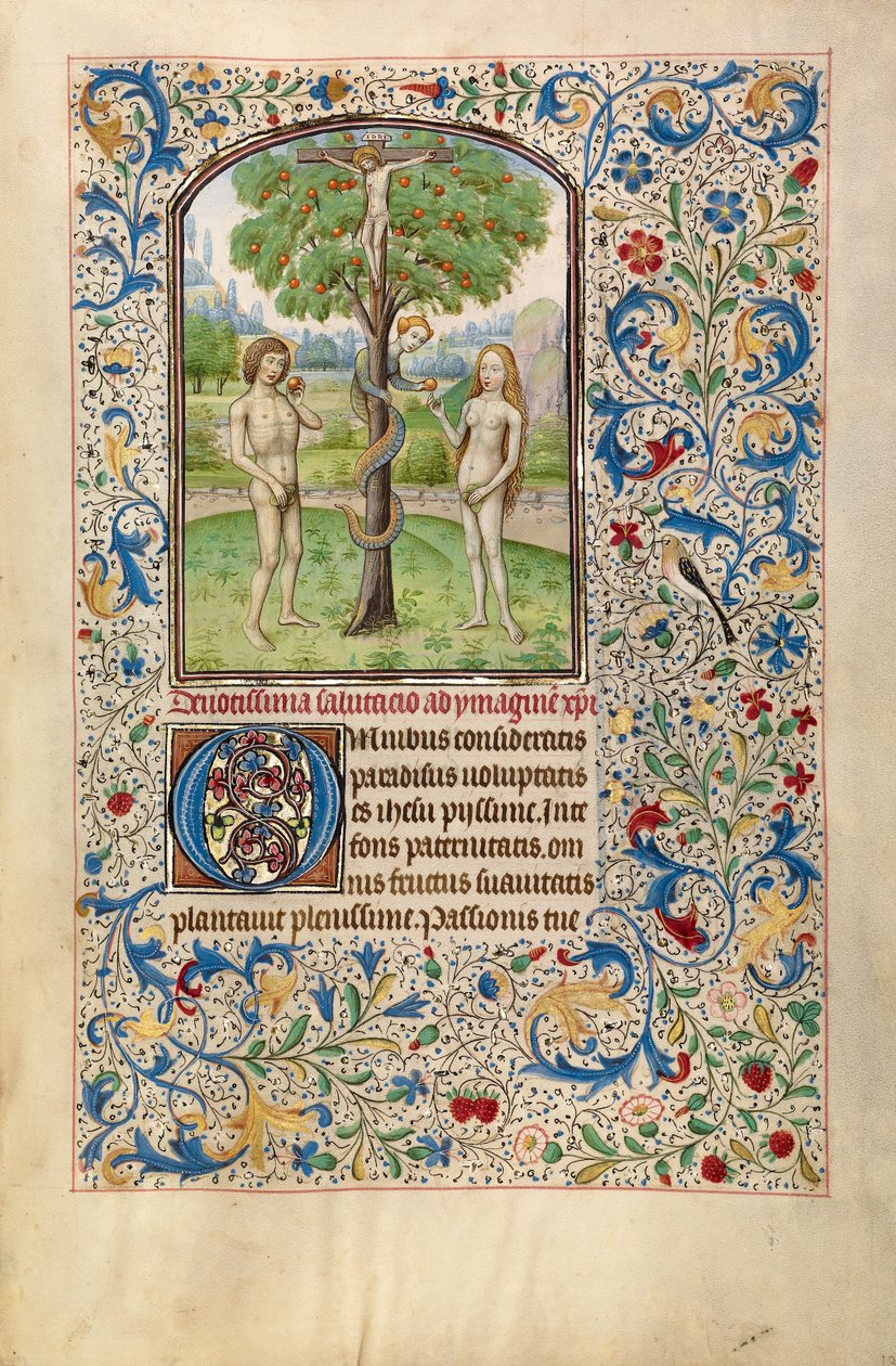 Adam and Eve Eating the Forbidden Fruit by Willem Vrelant