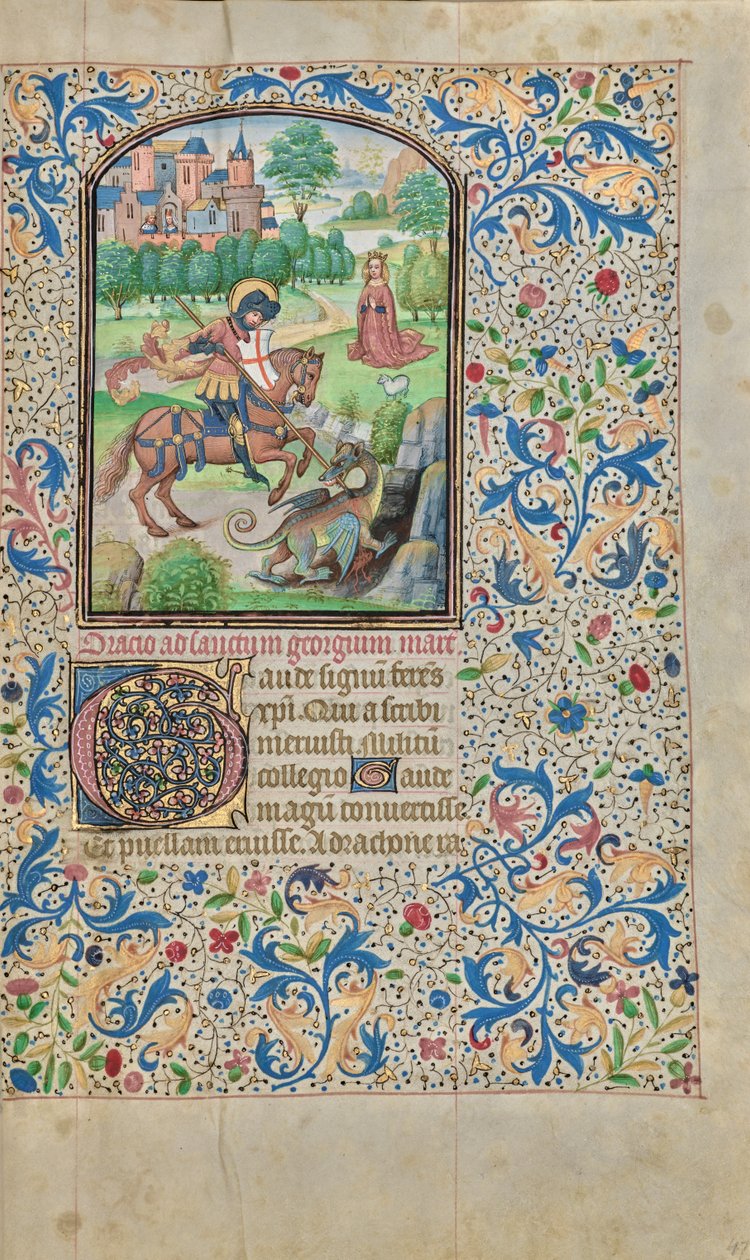 Saint George and the Dragon by Willem Vrelant