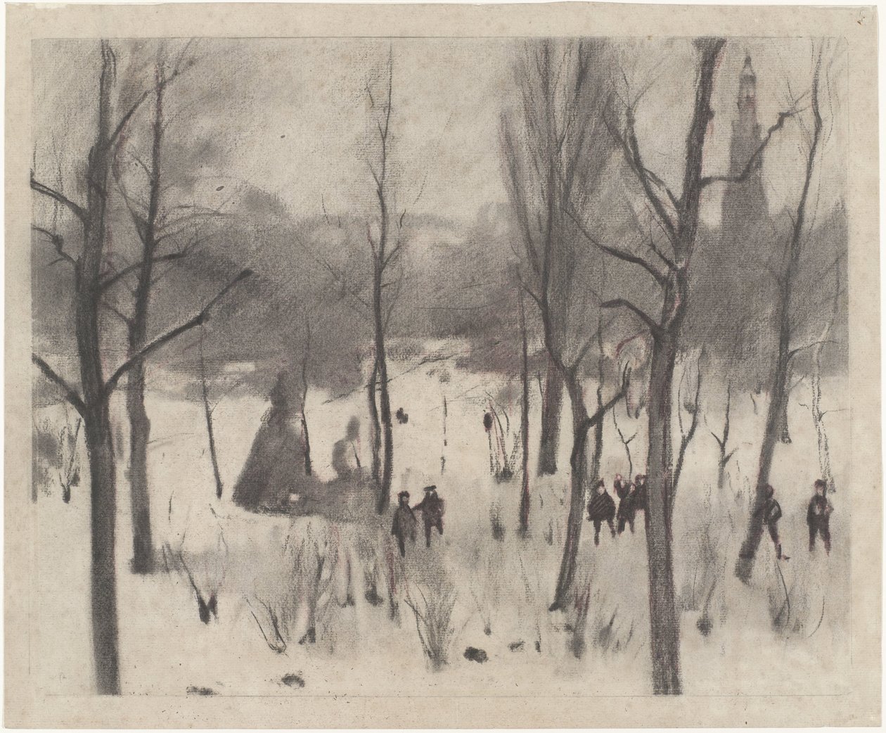 Children Among Trees in the Snow by Willem Arnoldus Witsen