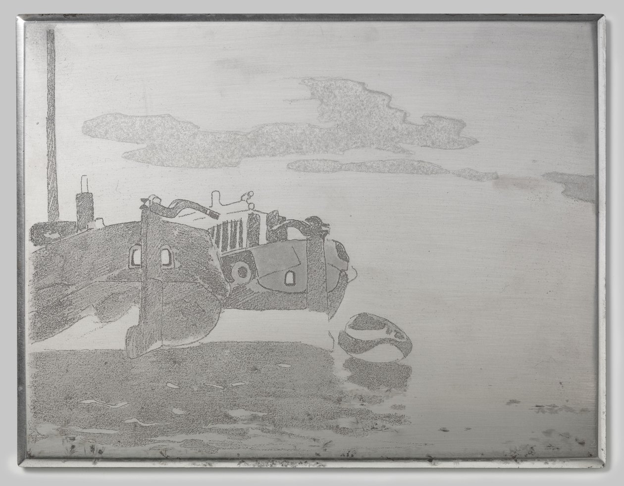 Two barges by Willem Arnoldus Witsen