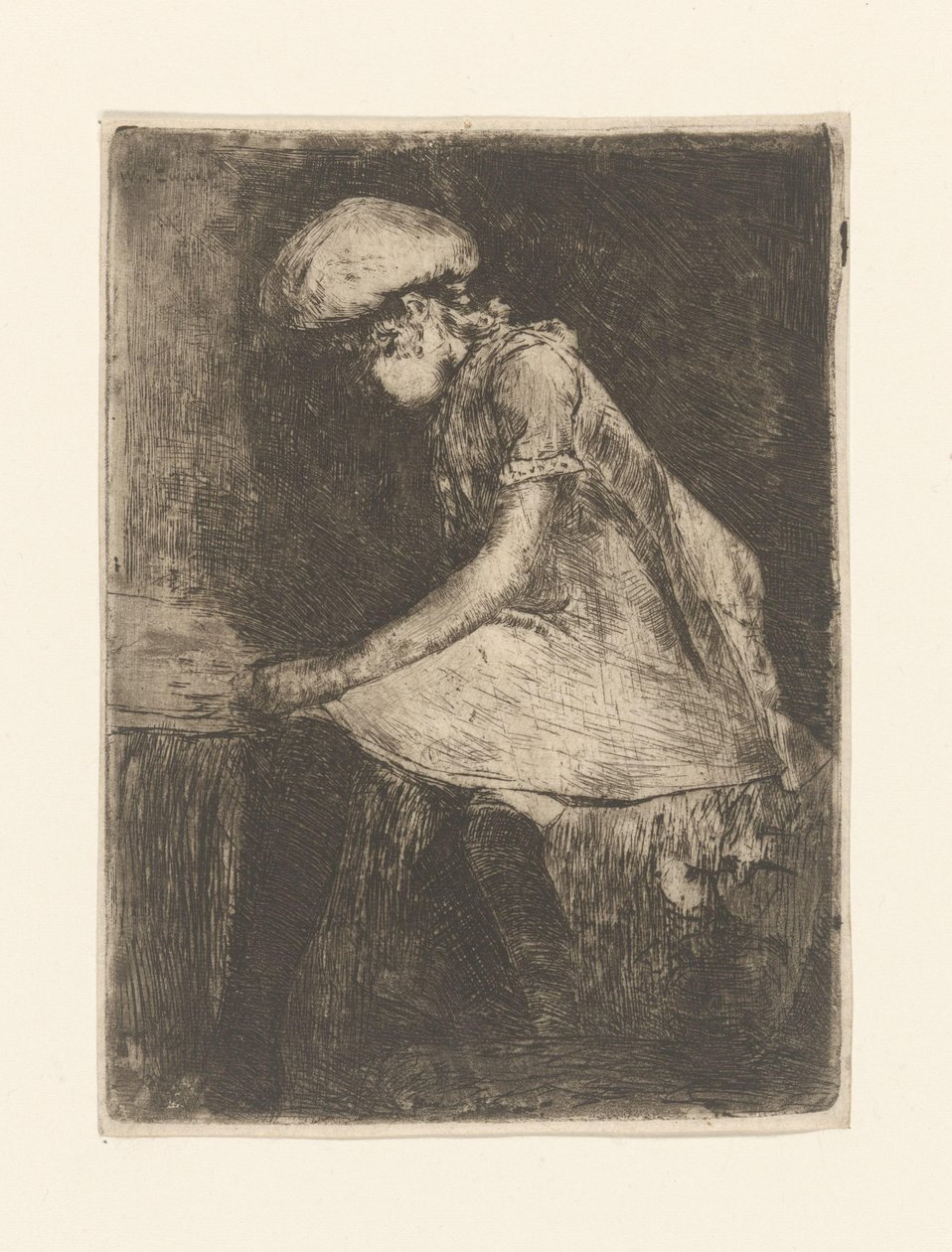 Reading Girl (in profile) by Willem de Zwart (signed by artist)