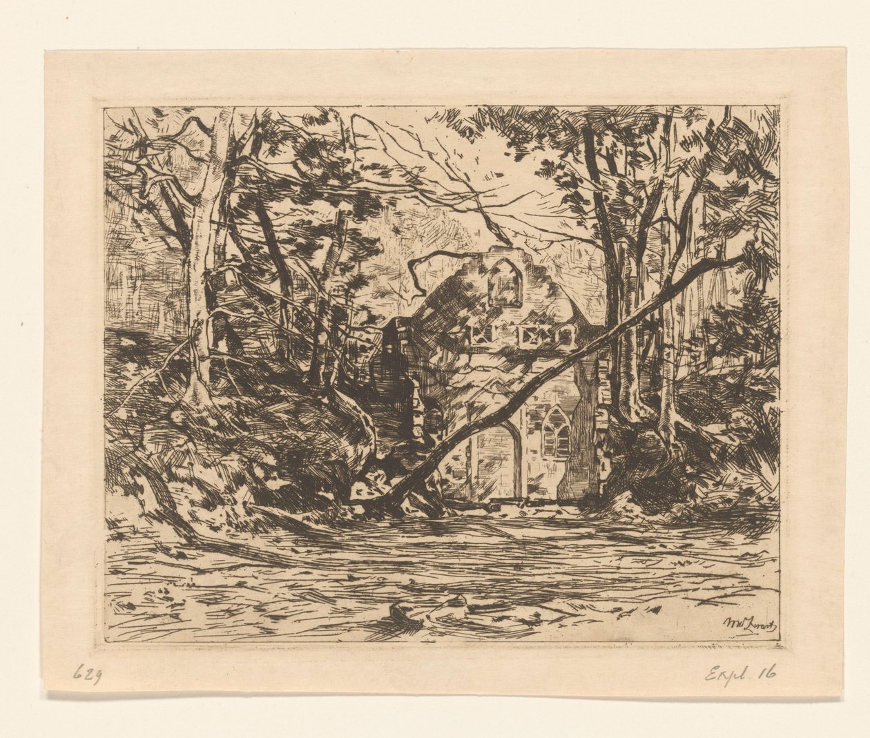Ruins in a Forest by Willem de Zwart