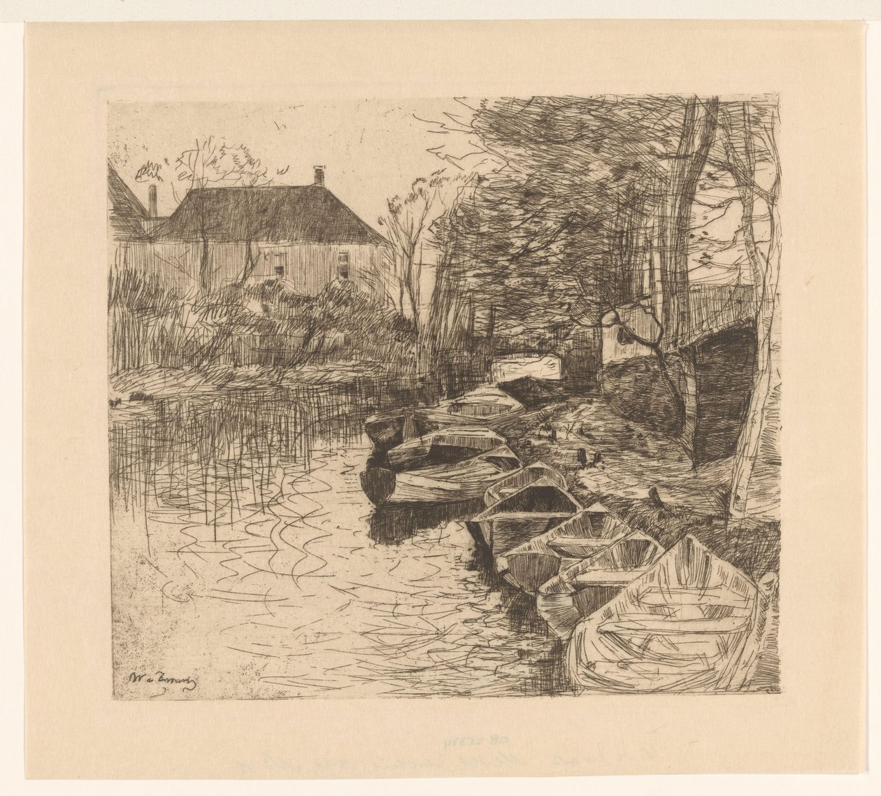 Canal with Rowboats (Boat Rental 