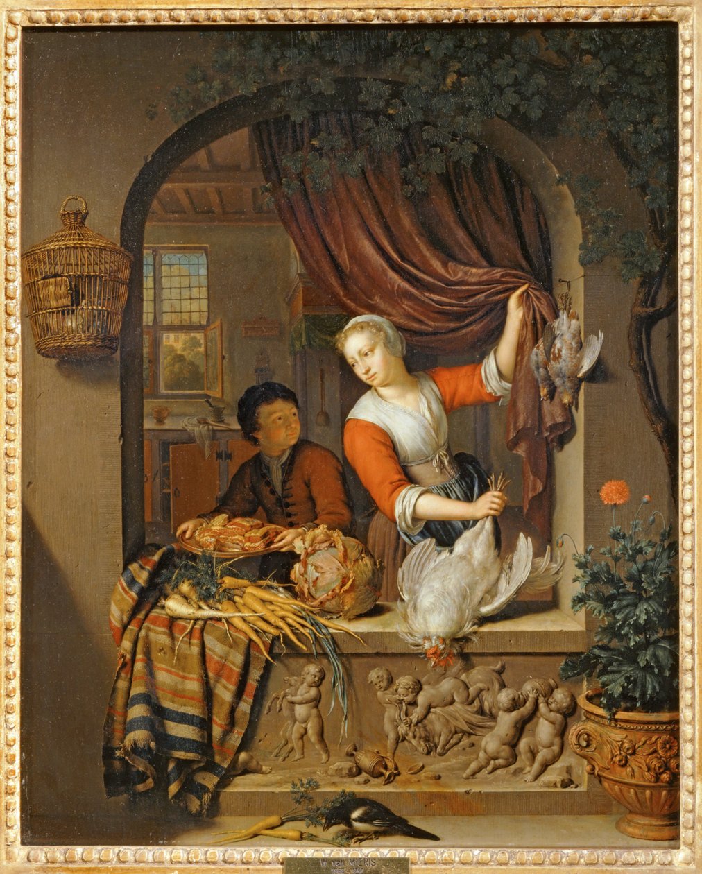 The Cook by Willem van (after) Mieris