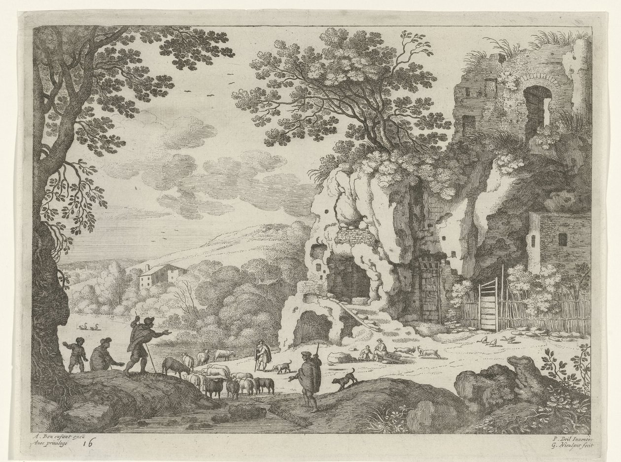 Landscape with Ruin by Willem van Nieulandt (II)