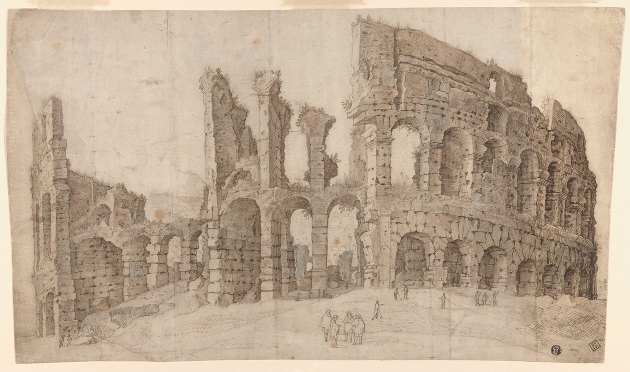 Ruins of the Colosseum in Rome by Willem van Nieuwlandt II