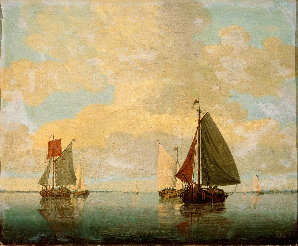 Sailing Boats, 17th century by Willem van de Velde the Younger