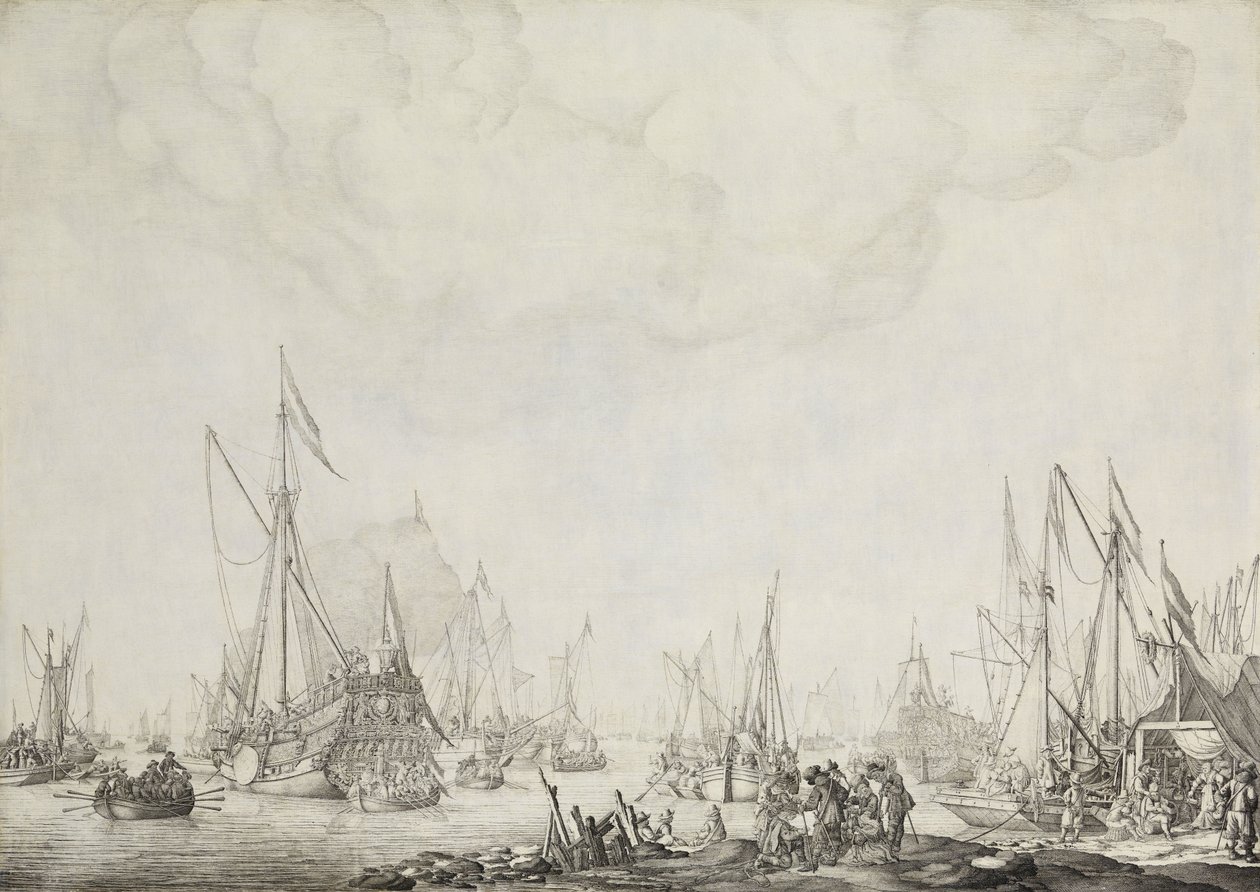 The Royal and State Yachts by Willem van de the Elder Velde