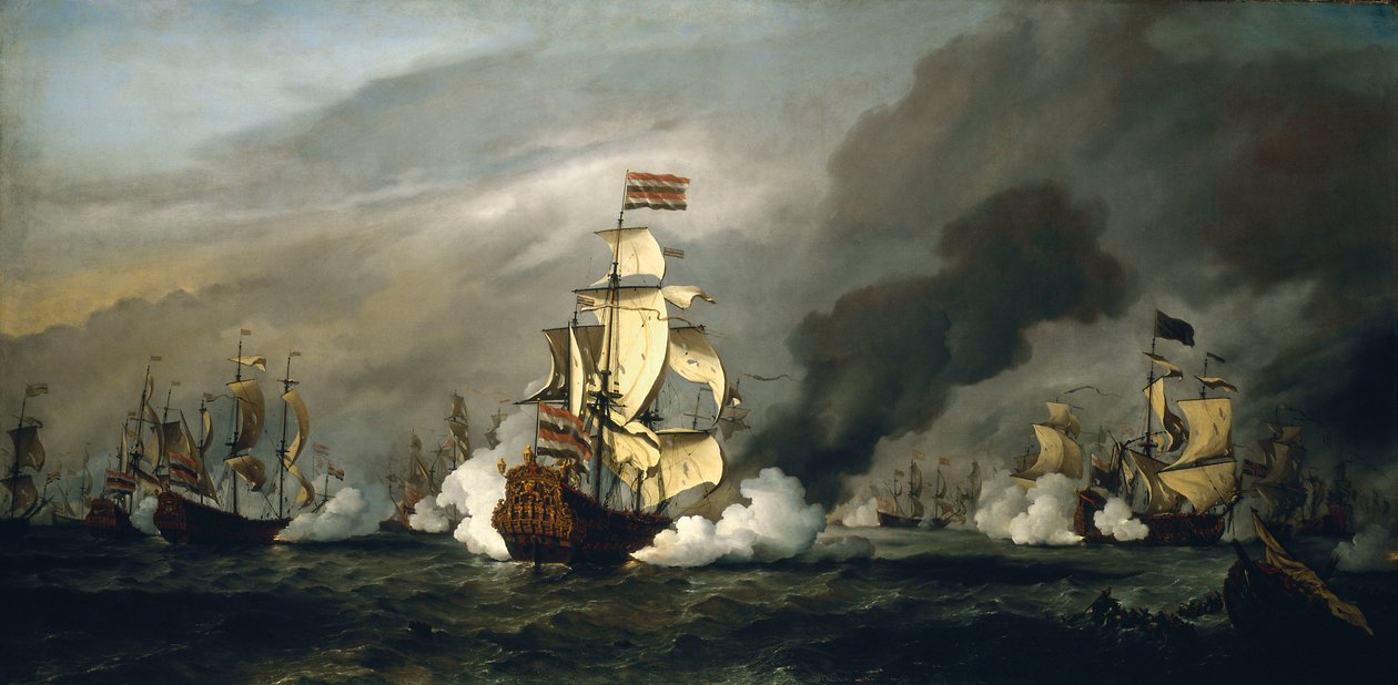 The Battle of the Texel by Willem van de Velde the Younger