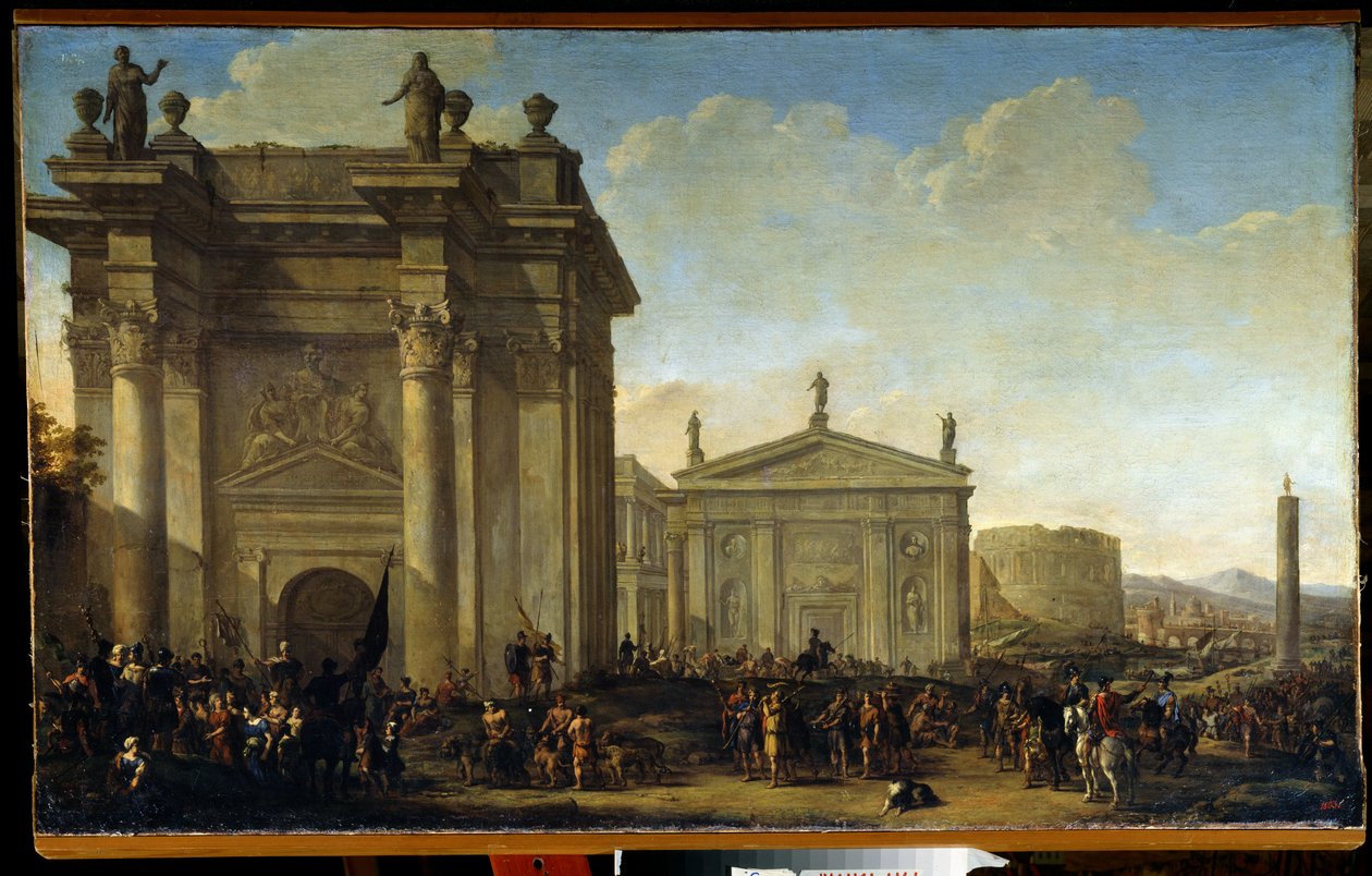 A Triumphal Procession by Willem van de Velde the Younger