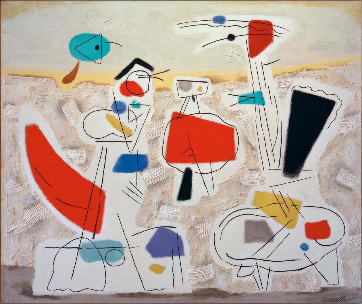 Cheerful Landscape II by Willi Baumeister