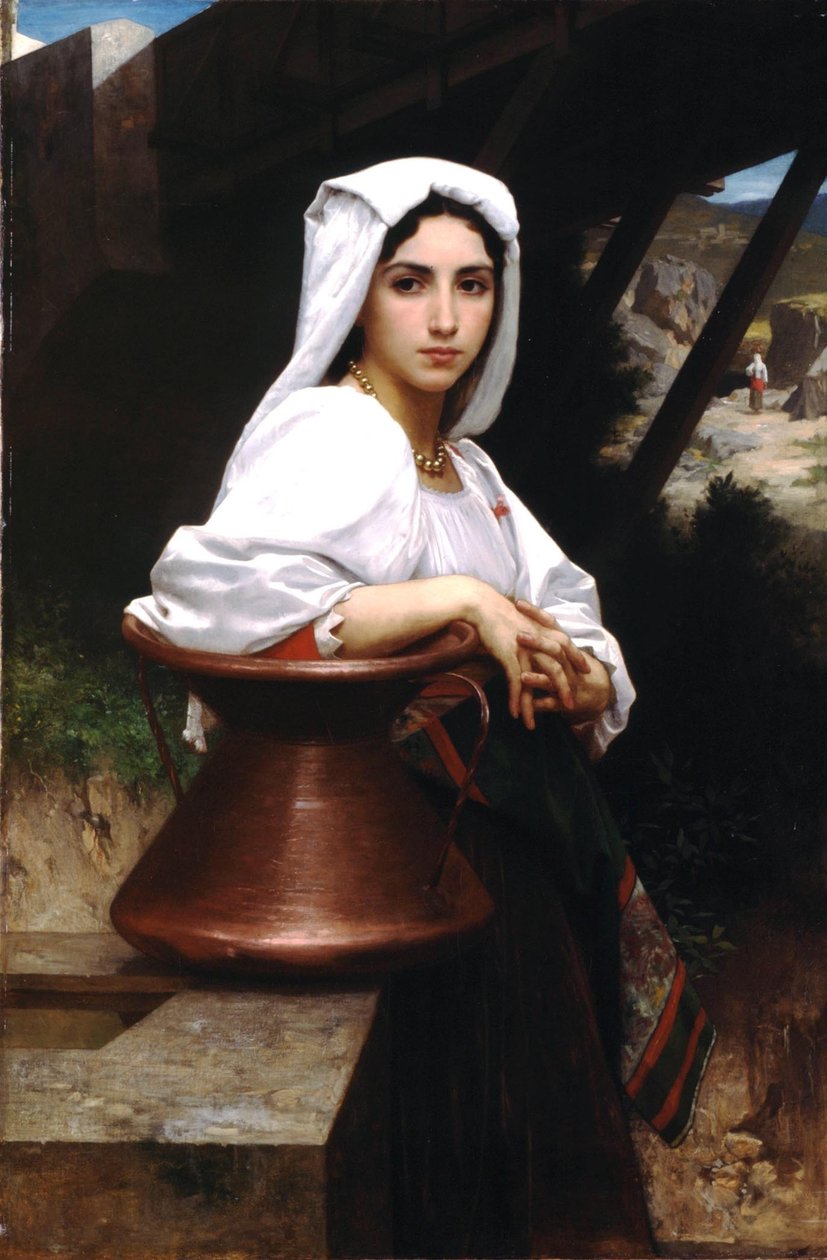 Italian Girl Drawing Water by William-Adolphe Bouguereau
