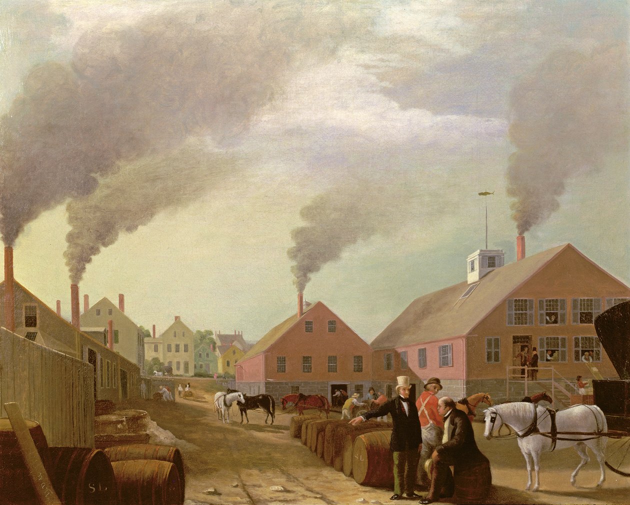 Leonard Oil Works by William Allen Wall