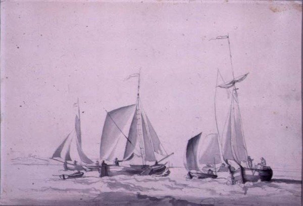 Seascape with Shipping by William Anderson