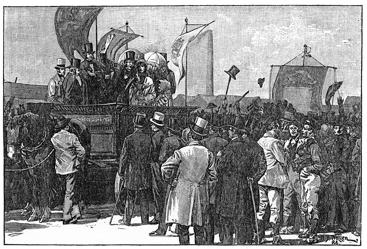 The Chartist Demonstration on Kennington Common, 10th April 1848, 1886 by William Barnes Wollen