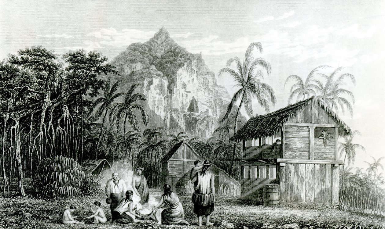 Interior of Pitcairn Island, 1831 by William Beechey