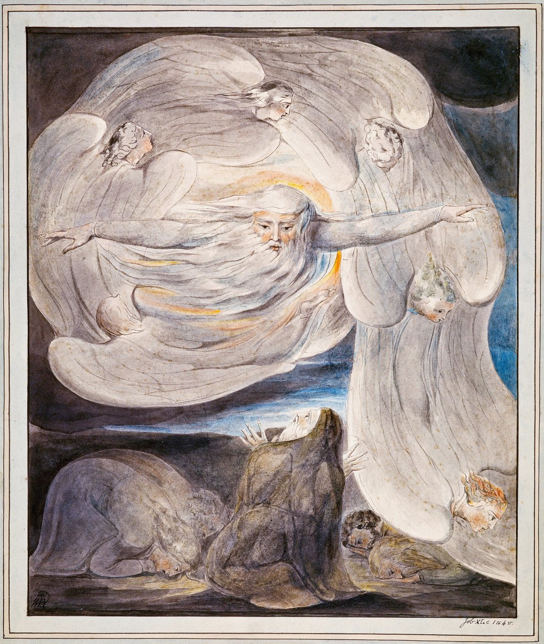 Job Confessing His Presumption to God by William Blake