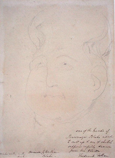 A Visionary Head, 1819-20 by William Blake