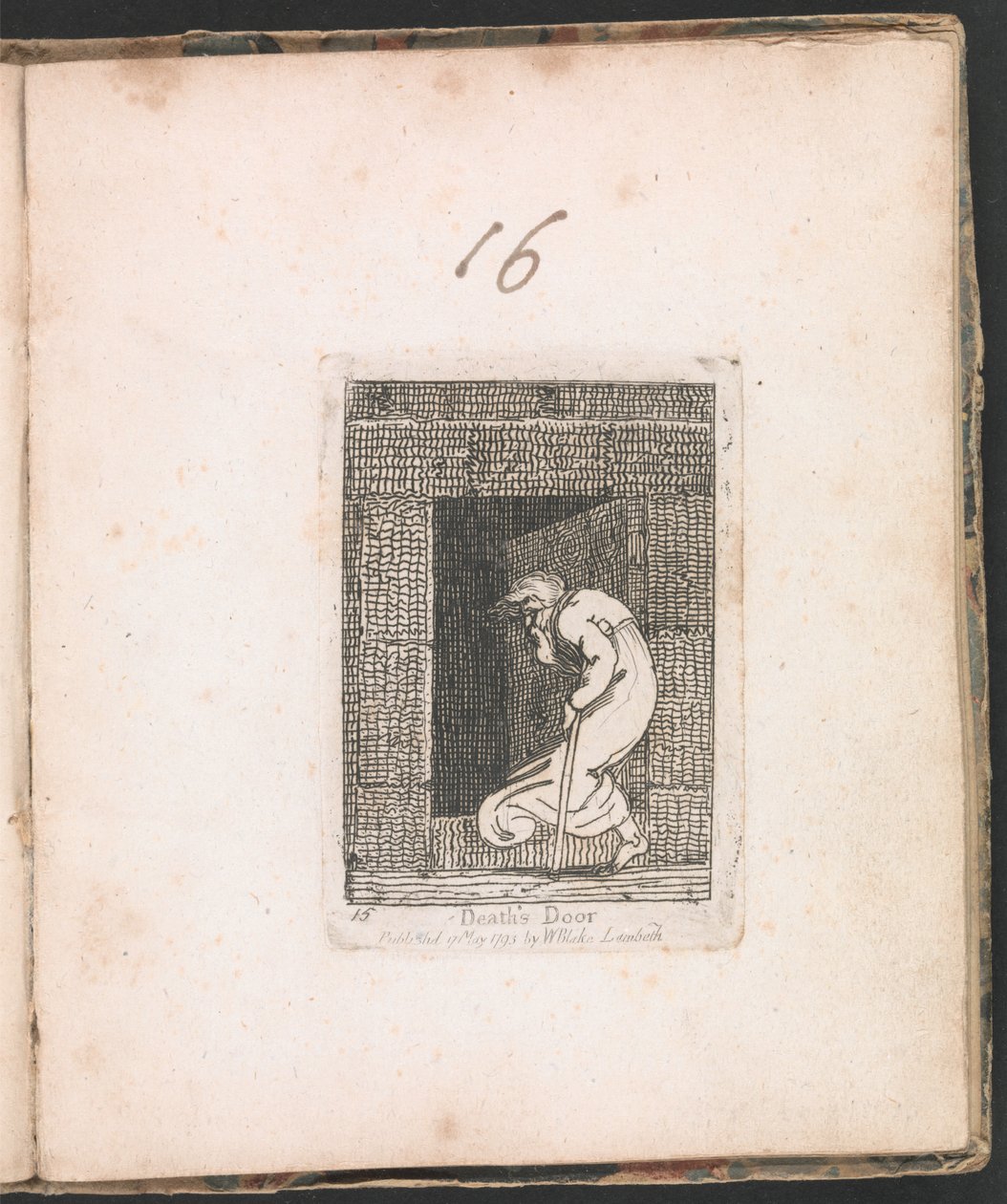 Deaths Door, plate 16 from For Children. The Gates of Paradise by William Blake