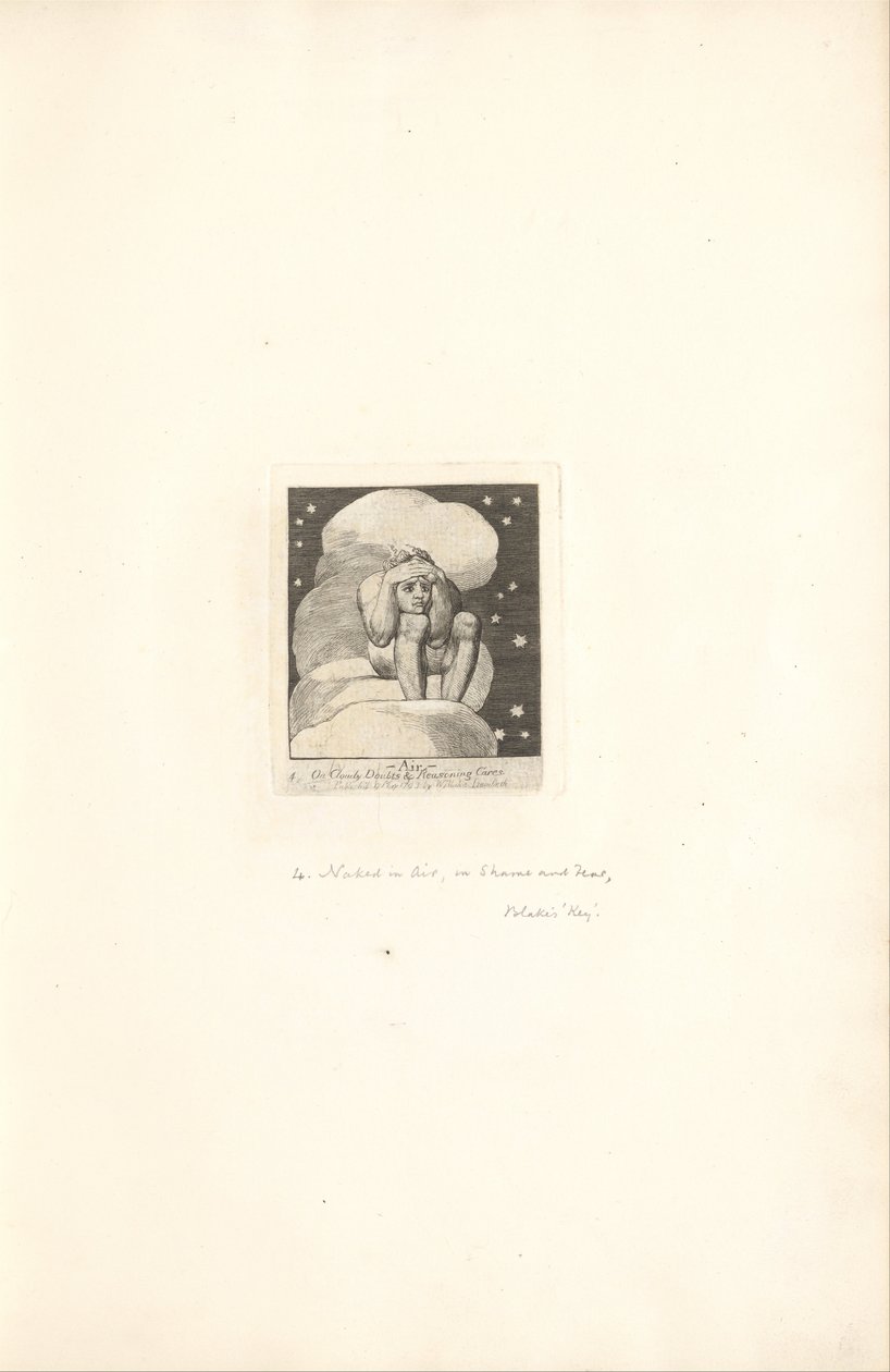 For the Sexes. The Gates of Paradise, Plate 6, Air by William Blake