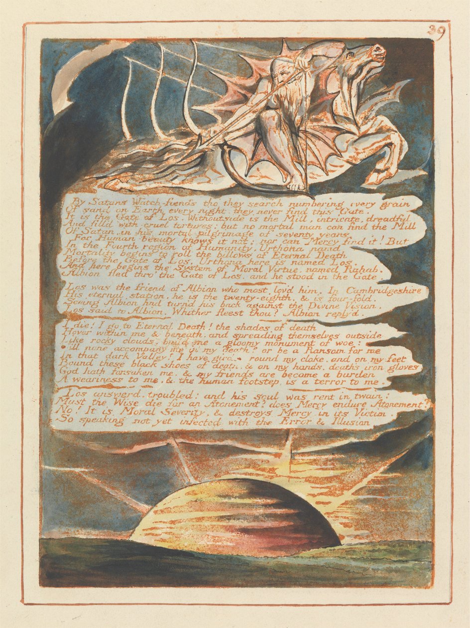 Jerusalem, Plate 39 by William Blake