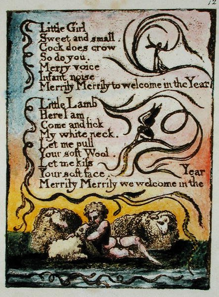 Little Girl... illustration from Songs of Innocence and of Experience (Bentley Copy L) by William Blake
