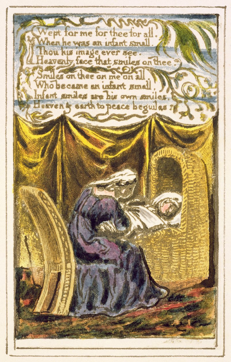 A Cradle Song (cont.): plate 16 from Songs of Innocence and of Experience (copy R) by William Blake