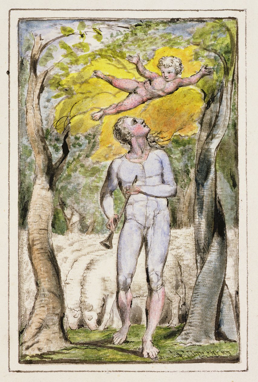 Frontispiece to Songs of Innocence: plate 1 from Songs of Innocence and of Experience (copy R) by William Blake
