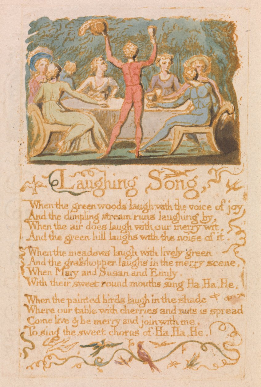 Songs of Innocence, Plate 28 by William Blake
