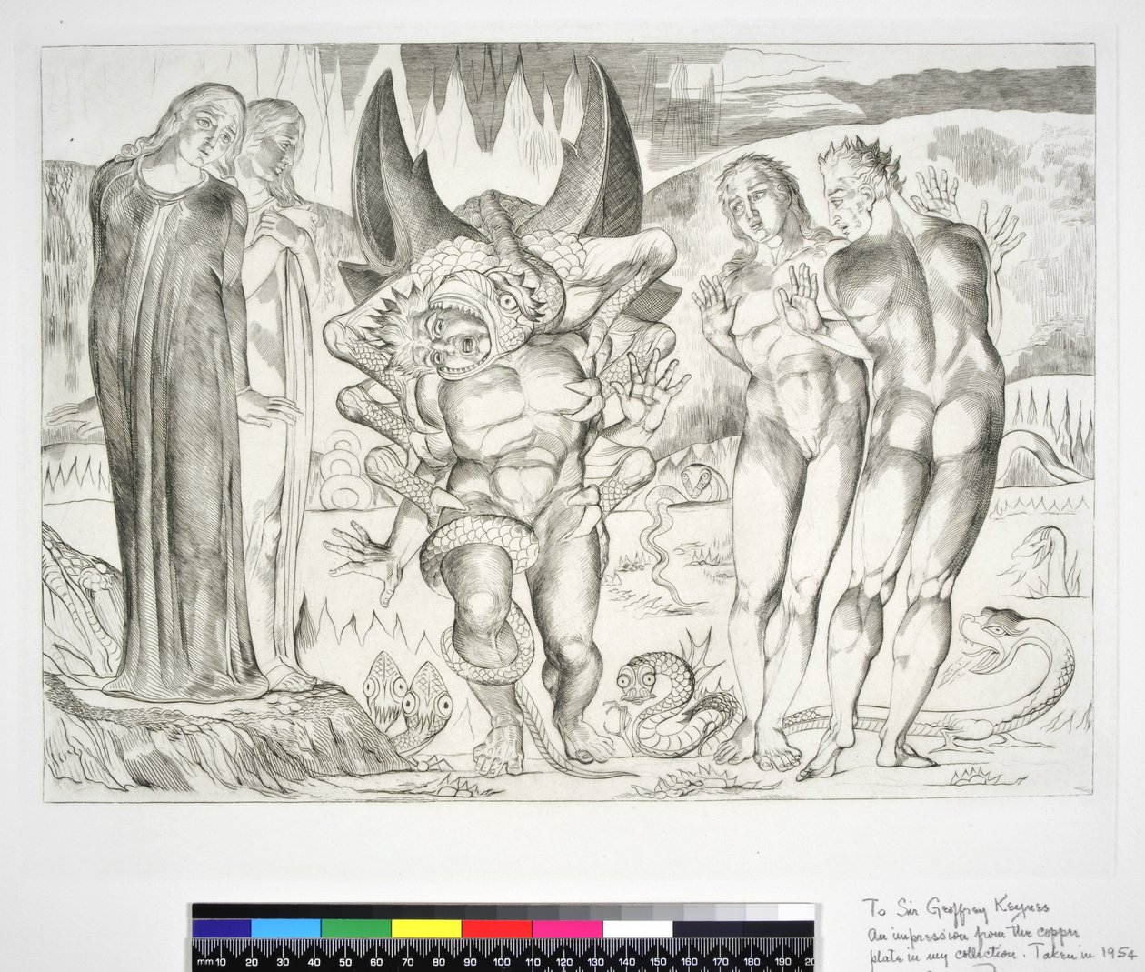 The Circle of the Thieves: Agnolo Brunelleschi Attacked by a Six-Footed Serpent, Illustration to the 