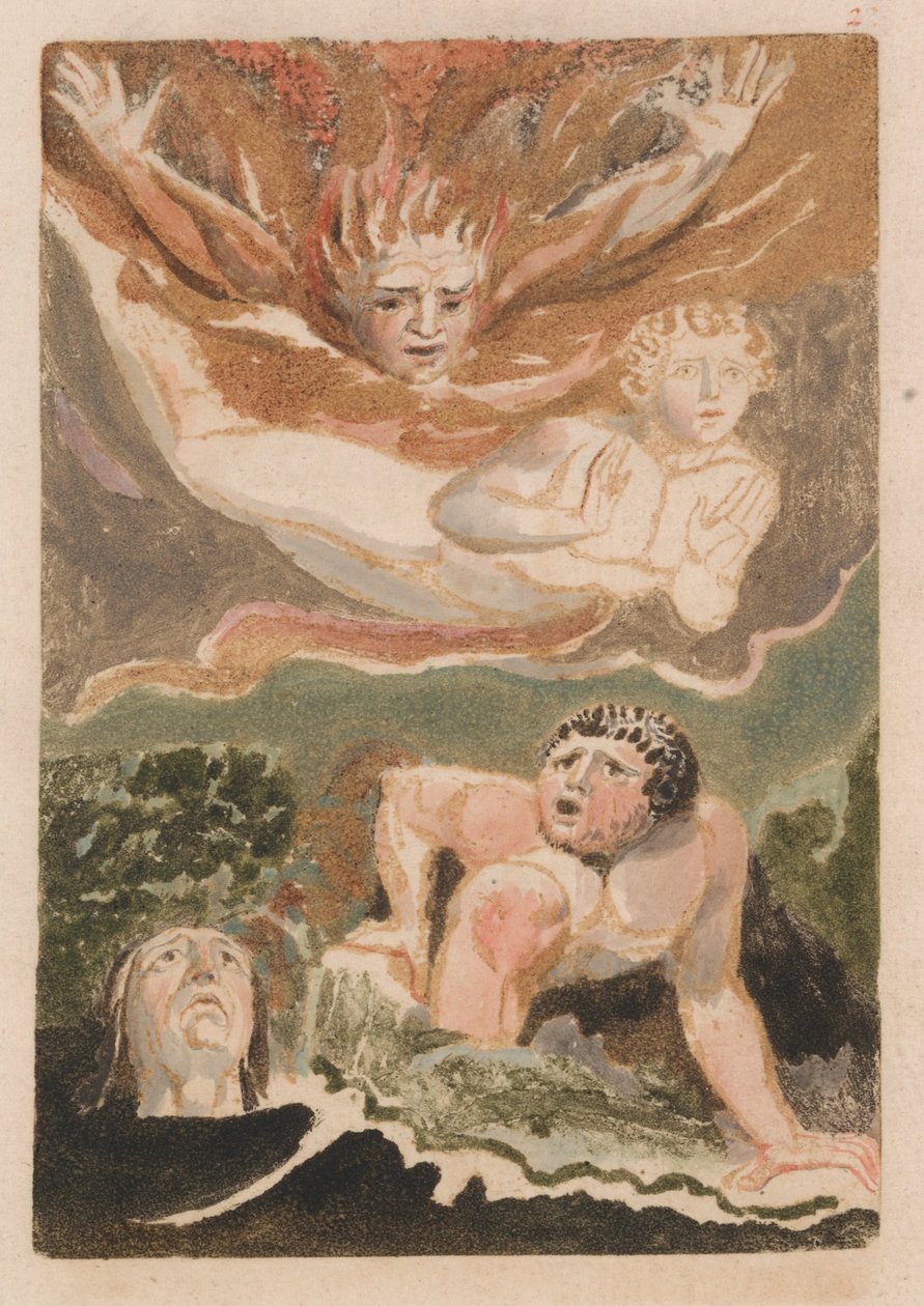 The First Book of Urizen, Plate 4 (Bentley 24) by William Blake