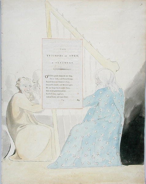 The Triumphs of Owen, design 89 from The Poems of Thomas Gray, 1797-98 by William Blake