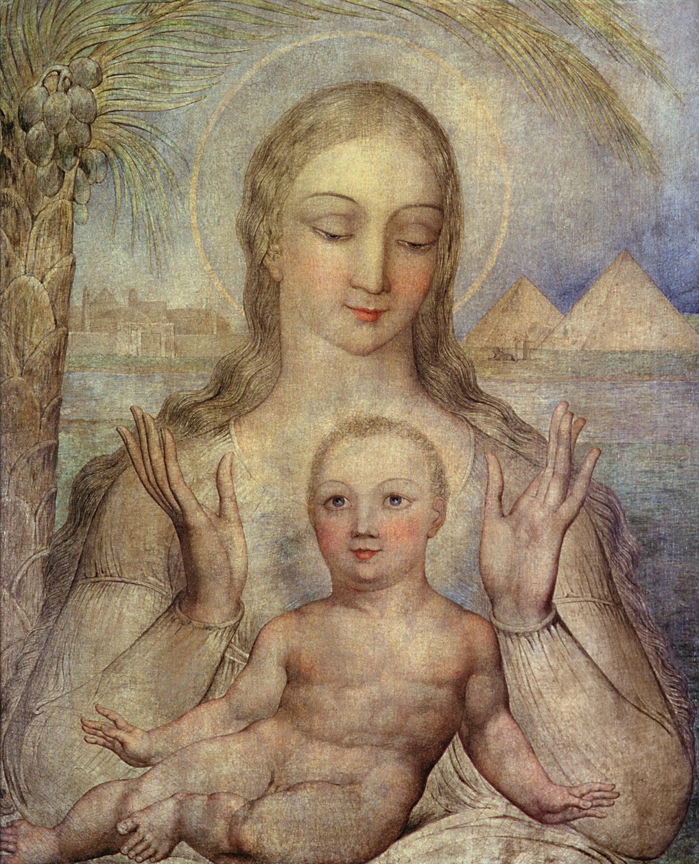 The Virgin and Child in Egypt by William Blake