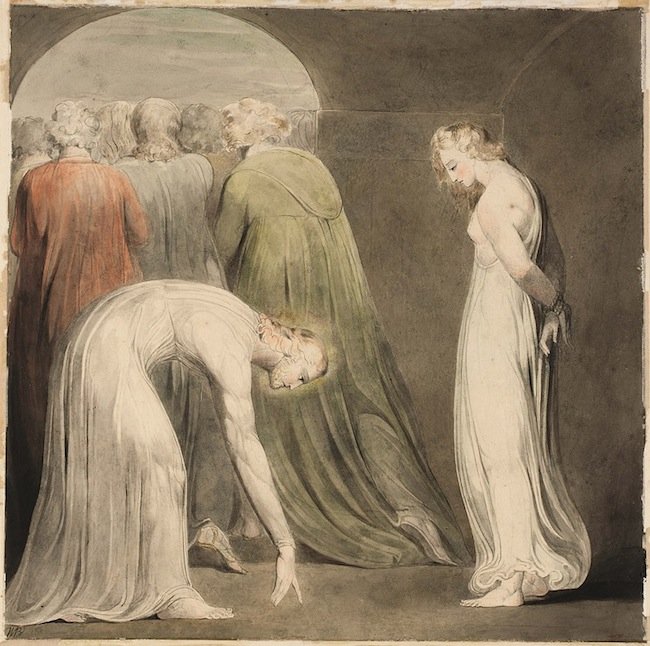 The Woman Taken in Adultery by William Blake